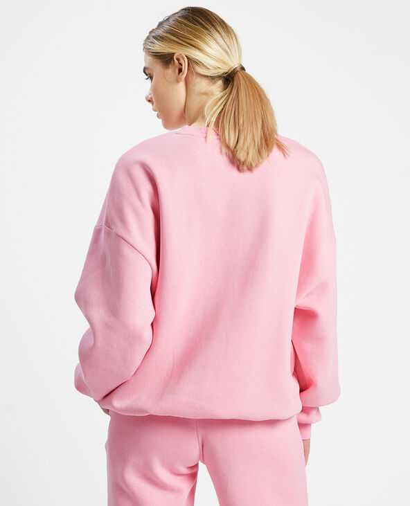 Sweat molleton oversize rose - Pimkie