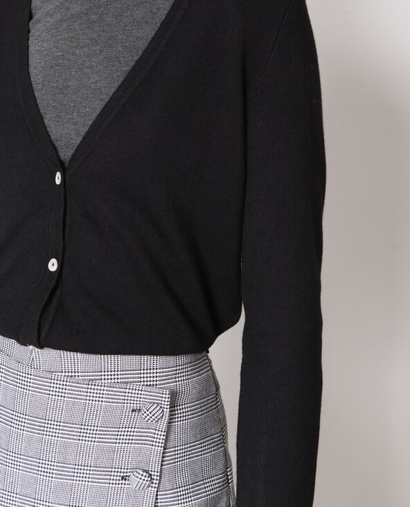 Gilet boutonné noir - Pimkie