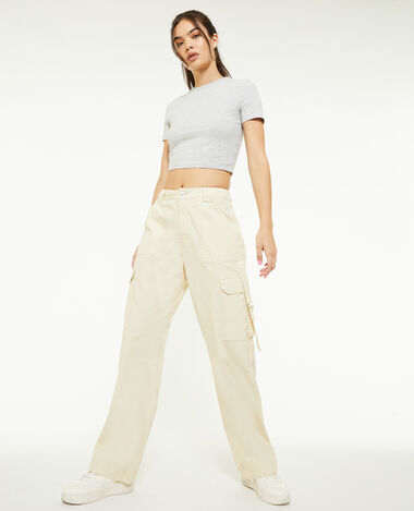 Pantalon cargo avec sangles sable - Pimkie