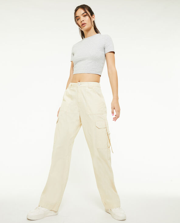 Pantalon cargo avec sangles sable - Pimkie