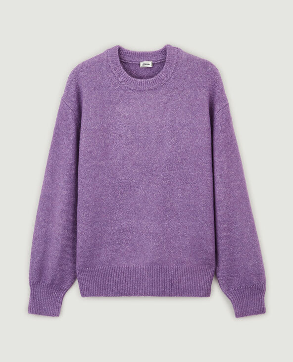 Pull maille col rond violet - Pimkie