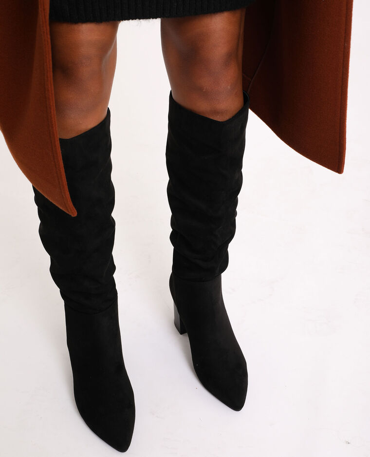 bottines suedine noir
