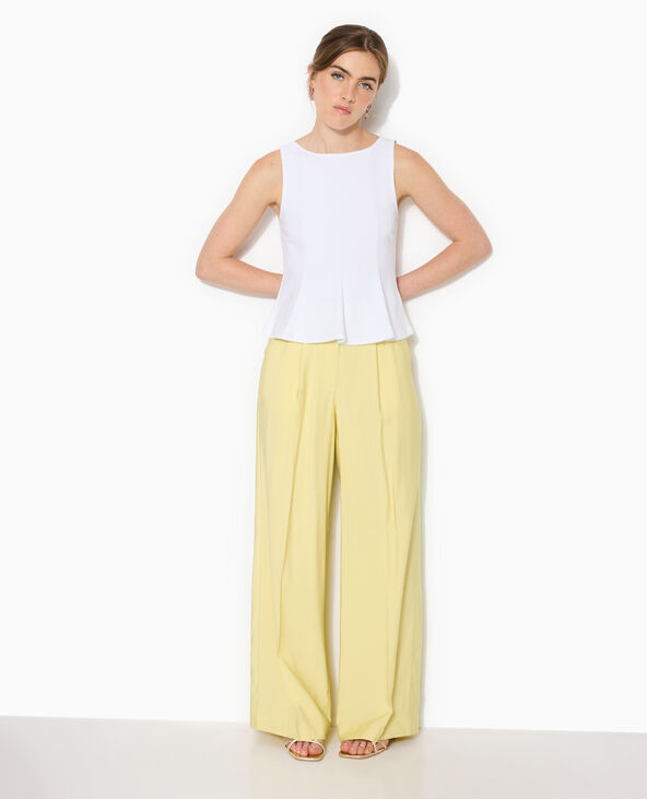 Débardeur forme peplum blanc - Pimkie