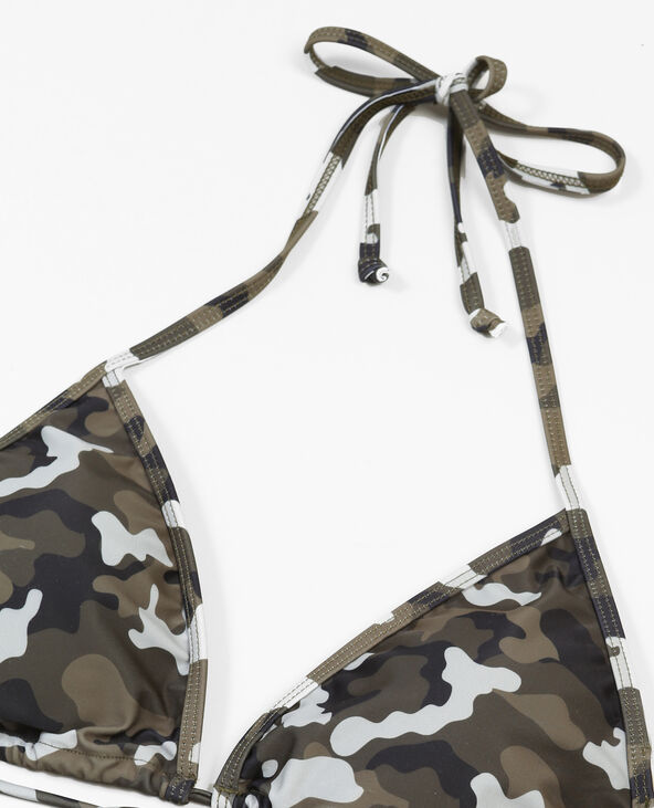 Haut de maillot de bain triangle vert kaki - Pimkie