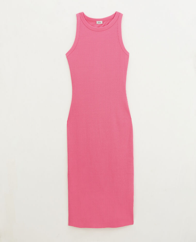 Robe débardeur maille côtelée rose - Pimkie