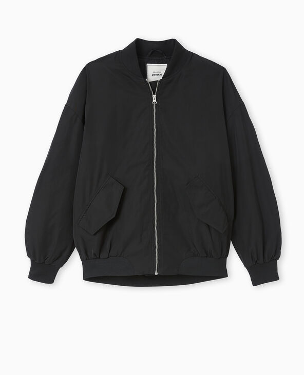 Bombers oversize avec fronces dos et manches noir - Pimkie