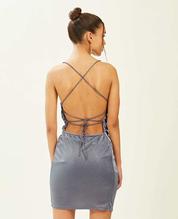 Robe courte irisée gris - Pimkie