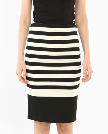 Jupe midi bodycon noir - Pimkie