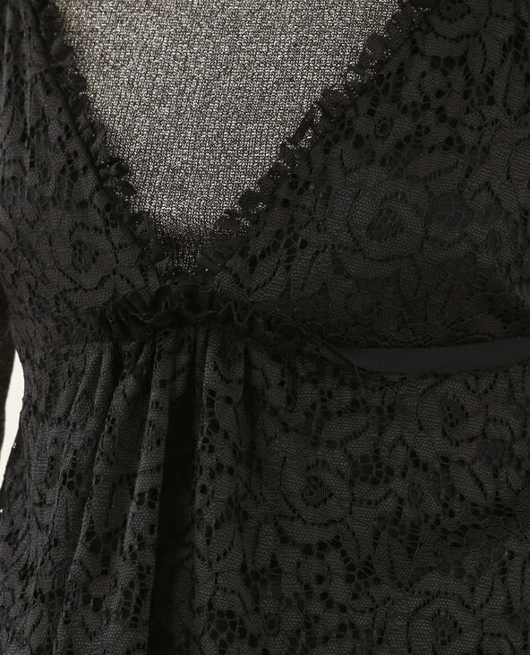 Top en dentelle noir - Pimkie