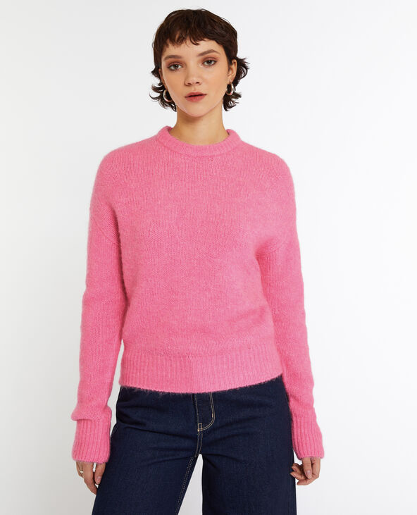 Pull col rond rose - Pimkie