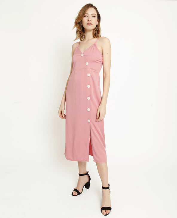 Robe longue à boutons on sale