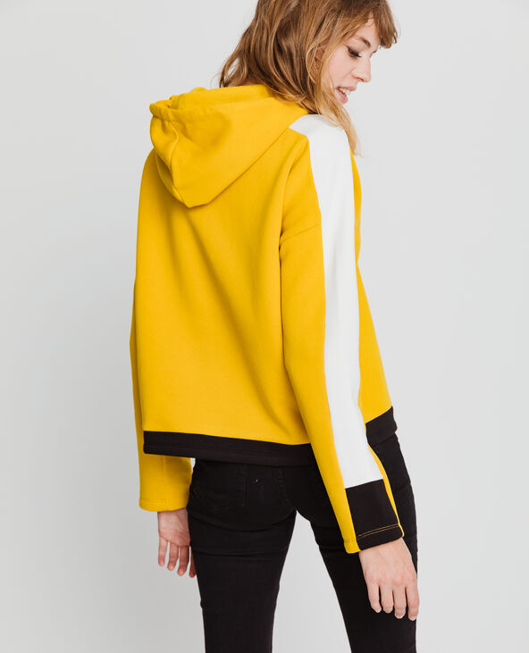Sweat à capuche sporty jaune ocre - Pimkie