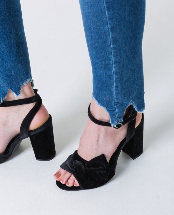 Jean skinny à perles bleu foncé - Pimkie