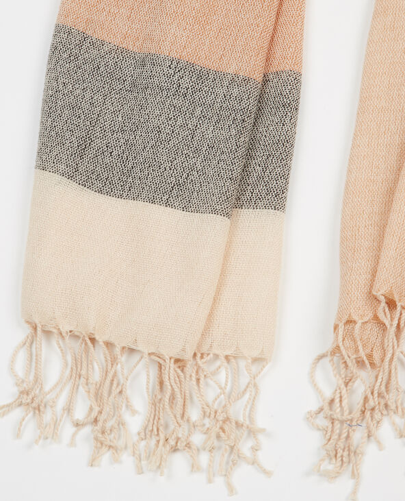 Echarpe fine multicolore camel - Pimkie