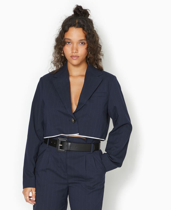Veste Femme Blazer Jean Cuir Perfecto Blouson Pimkie