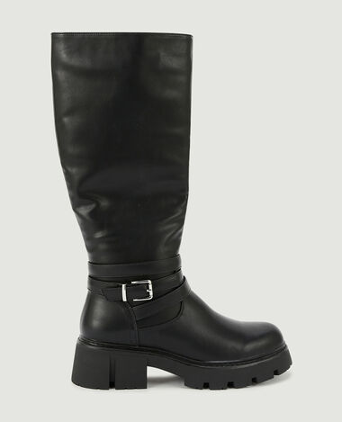 Bottes esprit motard avec bride noir - Pimkie