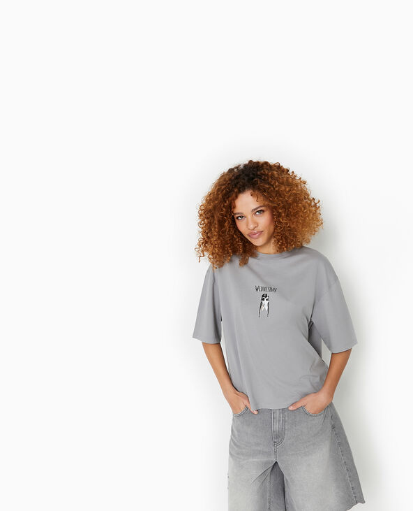 T-shirt WEDNESDAY gris - Pimkie