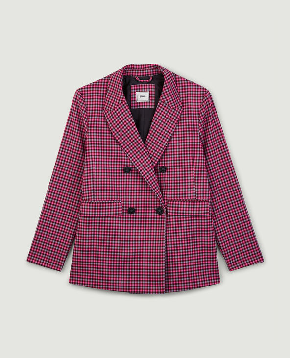 Veste hot sale carreaux rose