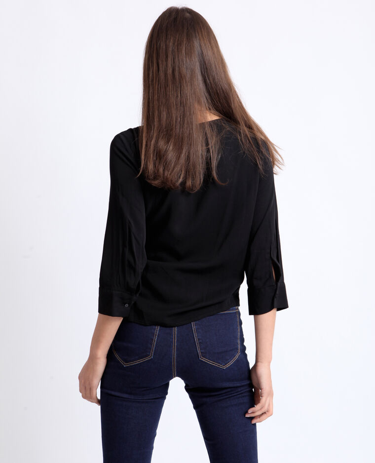 Blouse unie noir - Pimkie