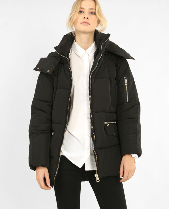 Doudoune longue XL noir - Pimkie