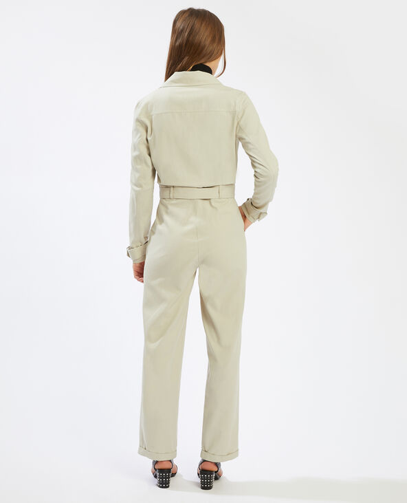 Combinaison forme trench vert de gris - Pimkie