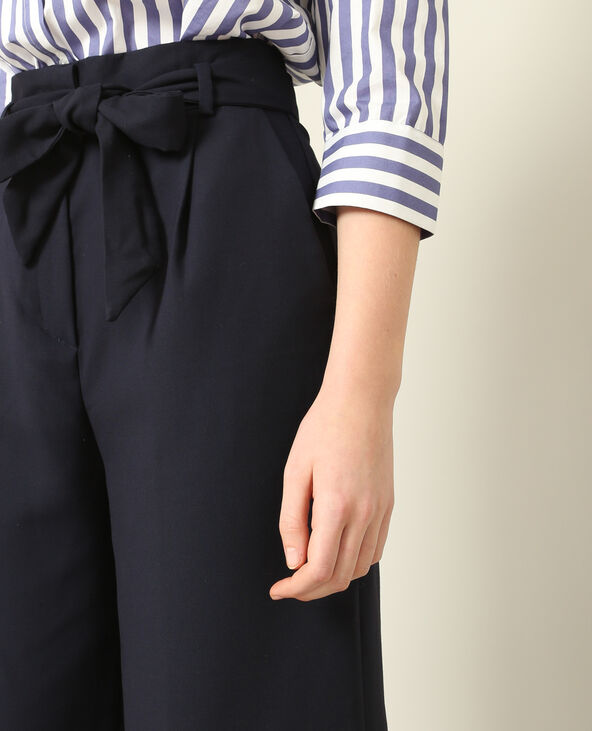 Pantalon fluide 7/8 bleu marine - Pimkie