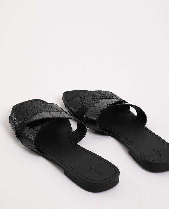 Sandales plates noir - Pimkie