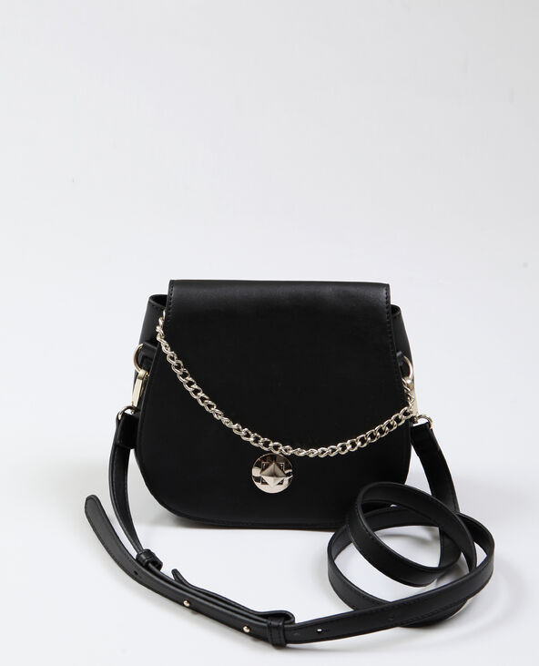 Petit sac en faux cuir noir - Pimkie