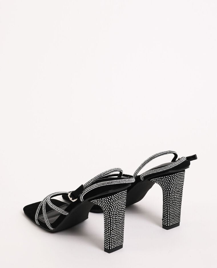 Sandales à strass noir - Pimkie