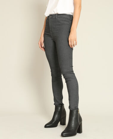 Jegging taille haute gris foncé - Pimkie
