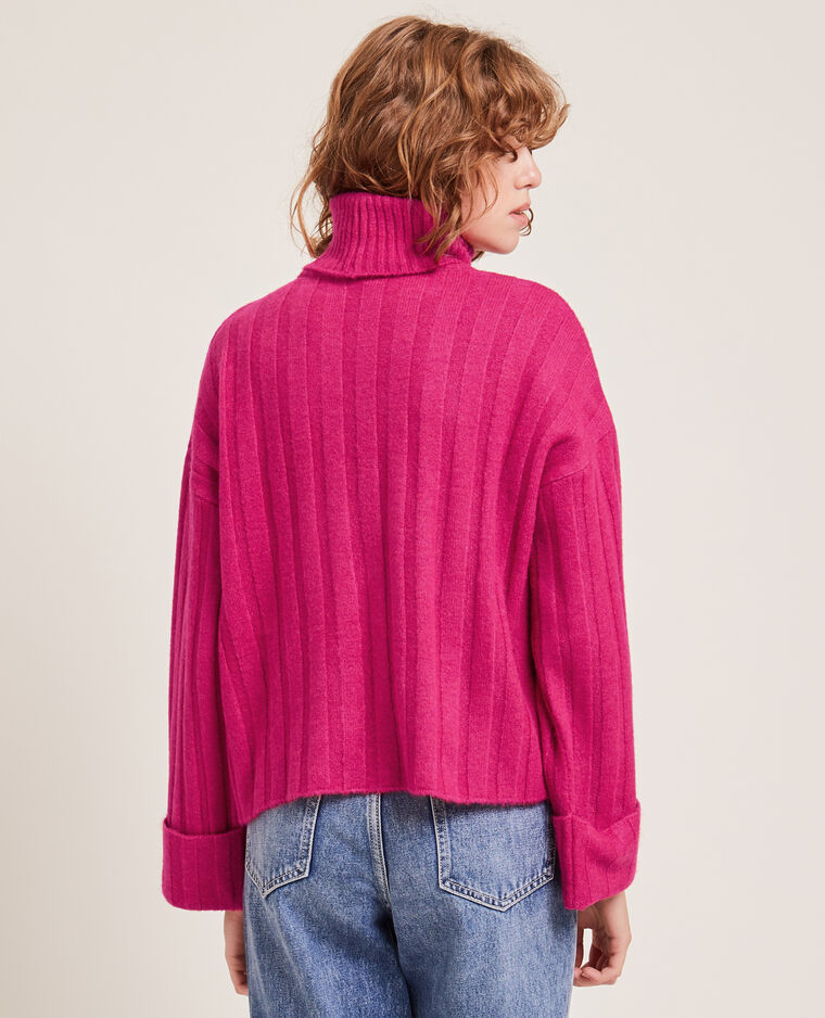 Pull à col roulé rose - Pimkie