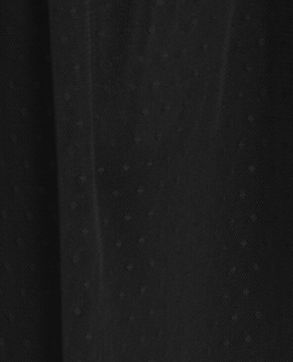 Jupe longue à plumetis noir - Pimkie