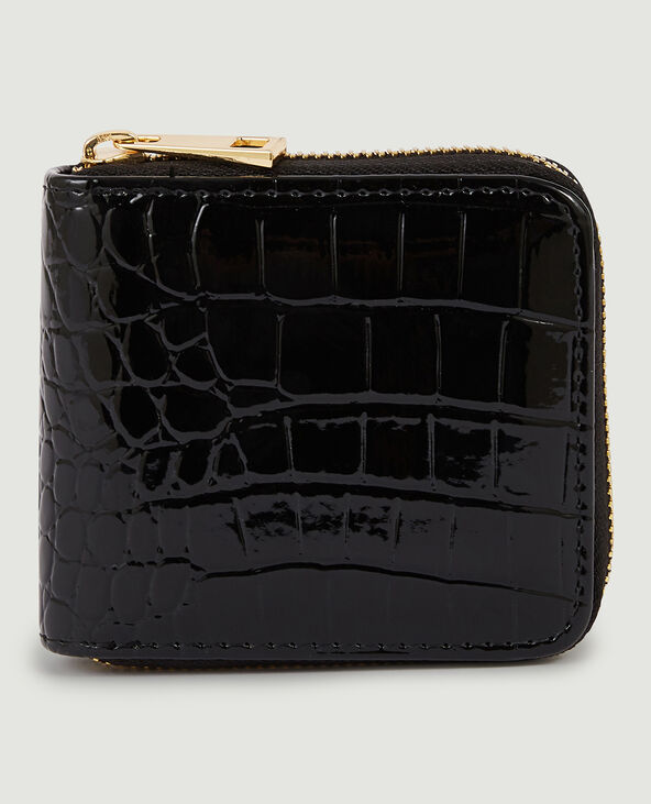 Porte-monnaie vinyle noir - Pimkie