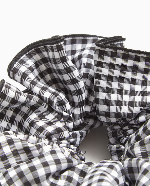 Maxi chouchou motif vichy noir - Pimkie