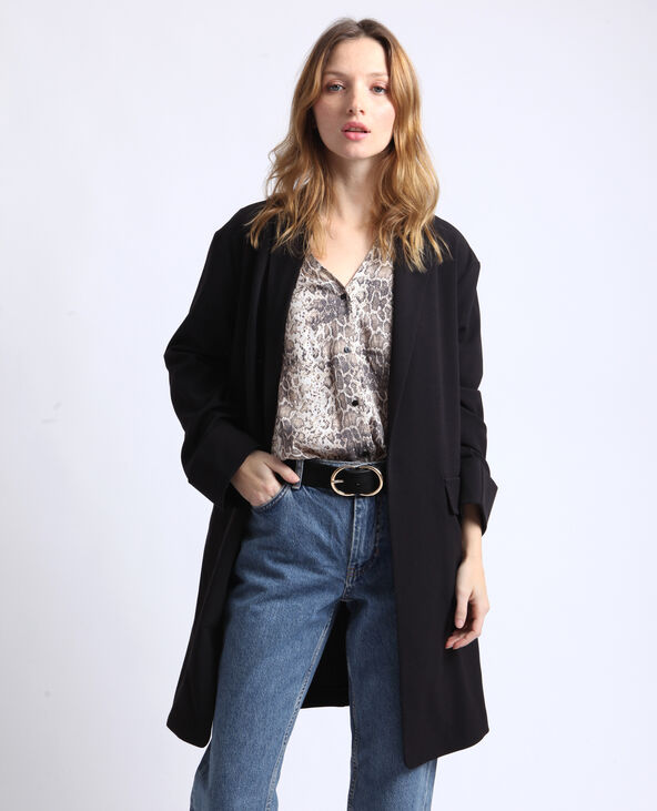 Veste longue noir - Pimkie