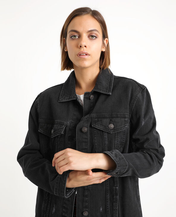 Veste en jean noir pimkie 2025