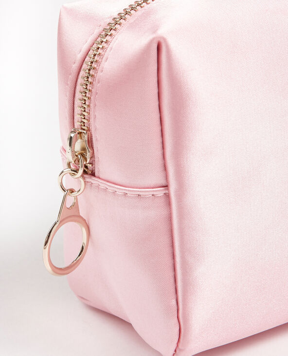 Trousse de maquillage satinée beige - Pimkie