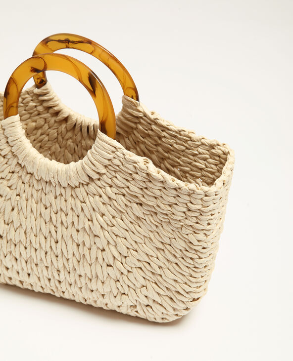 Sac en paille beige - Pimkie