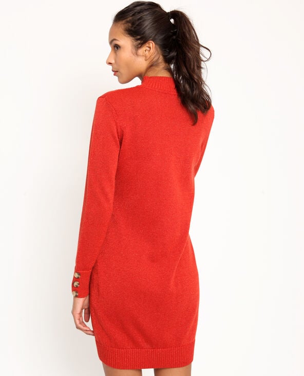 Robe pull rouge sale femme