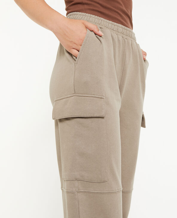 Pantalon de jogging cargo taupe - Pimkie