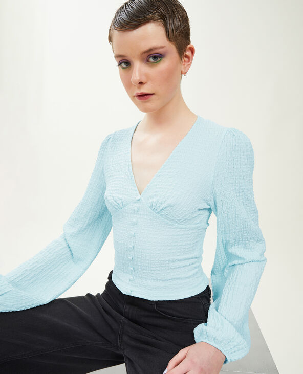 Top manches ballons bleu clair - Pimkie