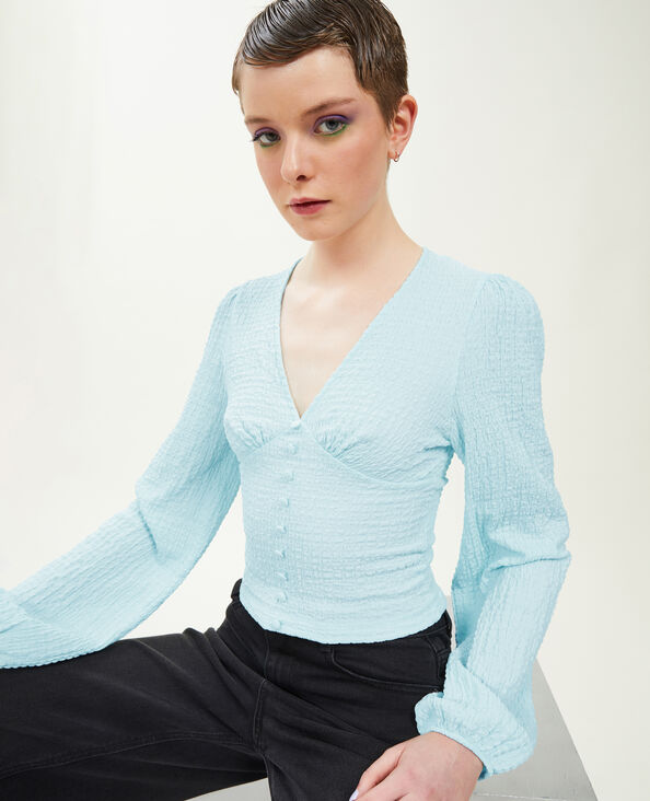 Top manches ballons bleu clair - Pimkie