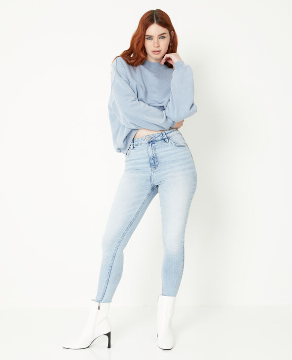 Jean bleu clair taille haute hotsell