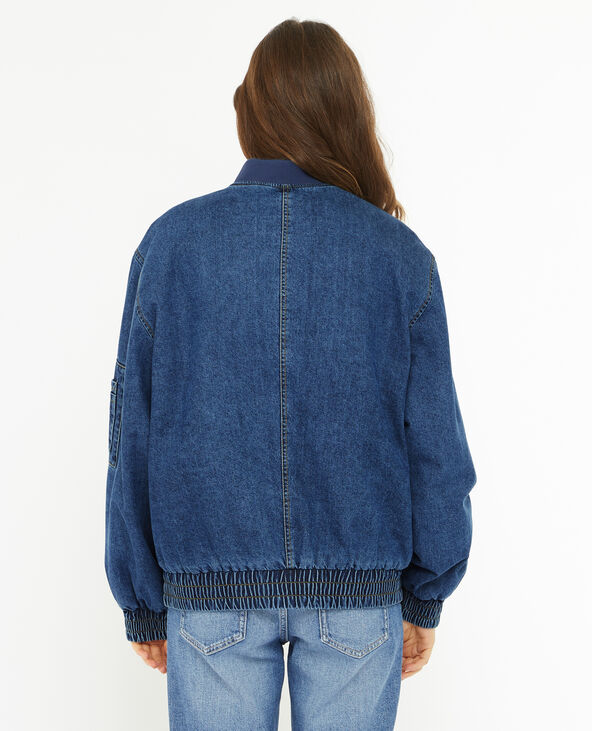 Bomber en jean bleu - Pimkie