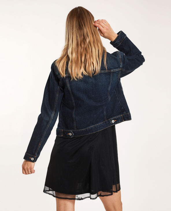 Veste en jean foncé bleu marine - Pimkie