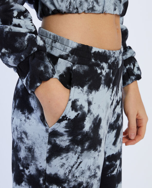 Pantalon tie and dye noir - Pimkie