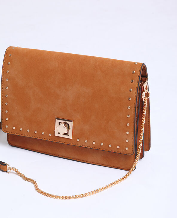 Petit sac clouté camel - Pimkie