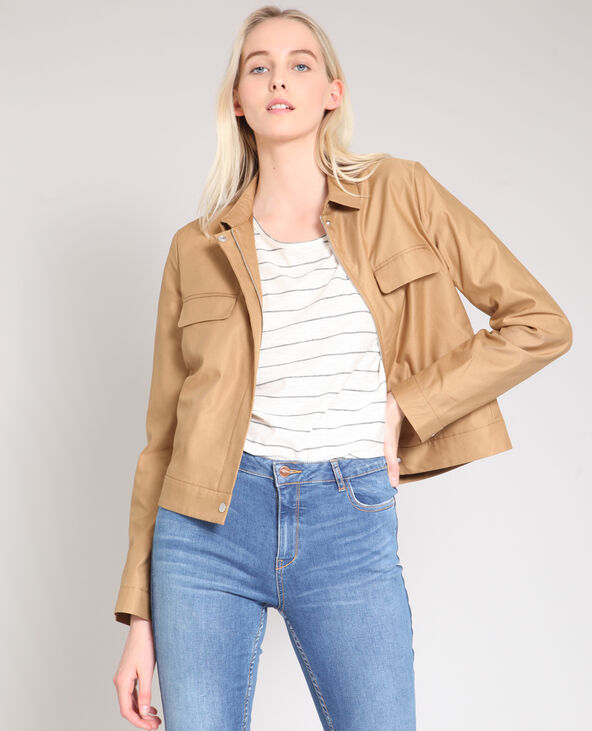 Veste courte camel deals
