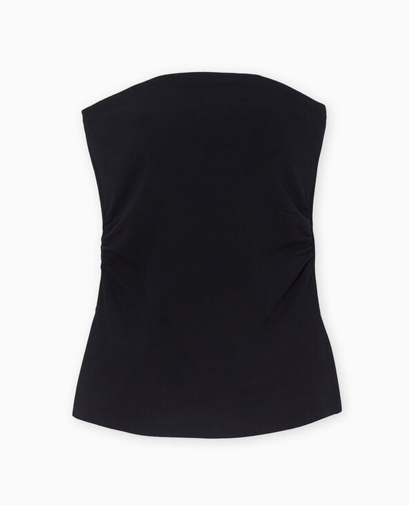Top bandeau avec fentes côtés noir - Pimkie