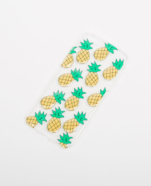 Coque compatible iPhone 6 ananas jaune - Pimkie